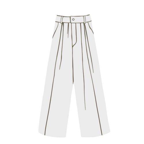 Spodnie z szeroką nogawką